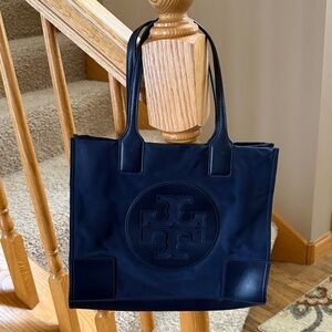 Tory Burch Dark Blue Tote Bag